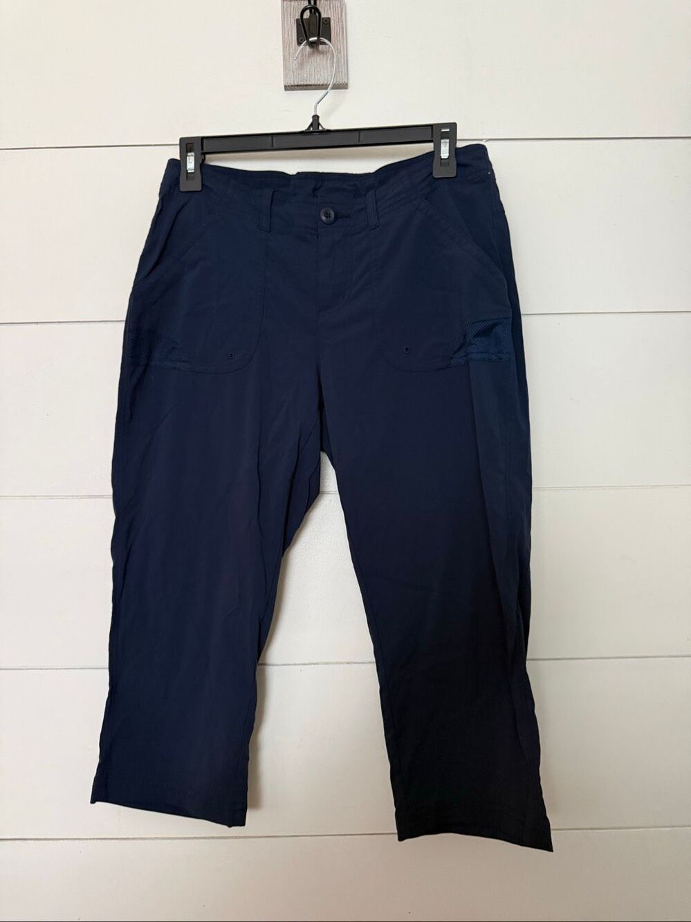 Columbia Women’s 6 Navy Blue Cropped Pants Ankle Hiking Outdoors